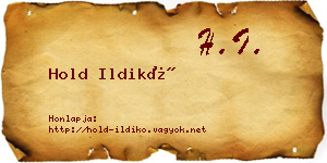 Hold Ildikó névjegykártya